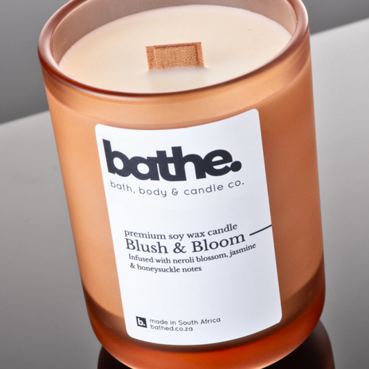Blush & Bloom Soy wax candle