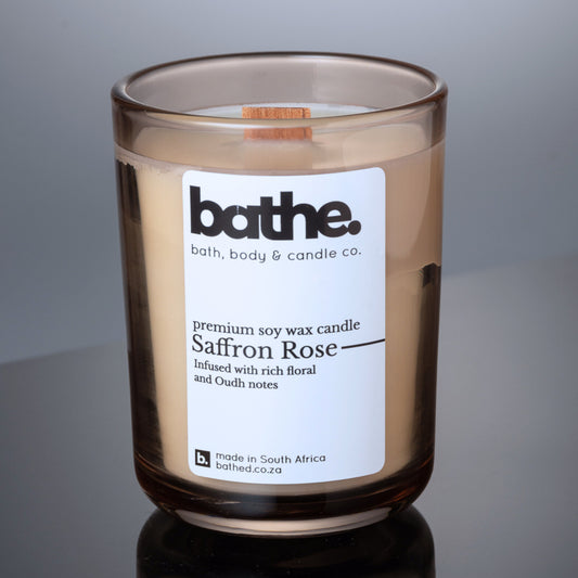 Saffron Rose Soy wax candle