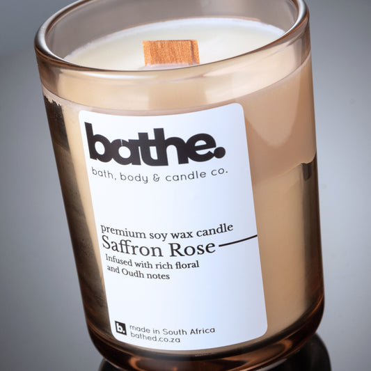 Saffron Rose Soy wax candle