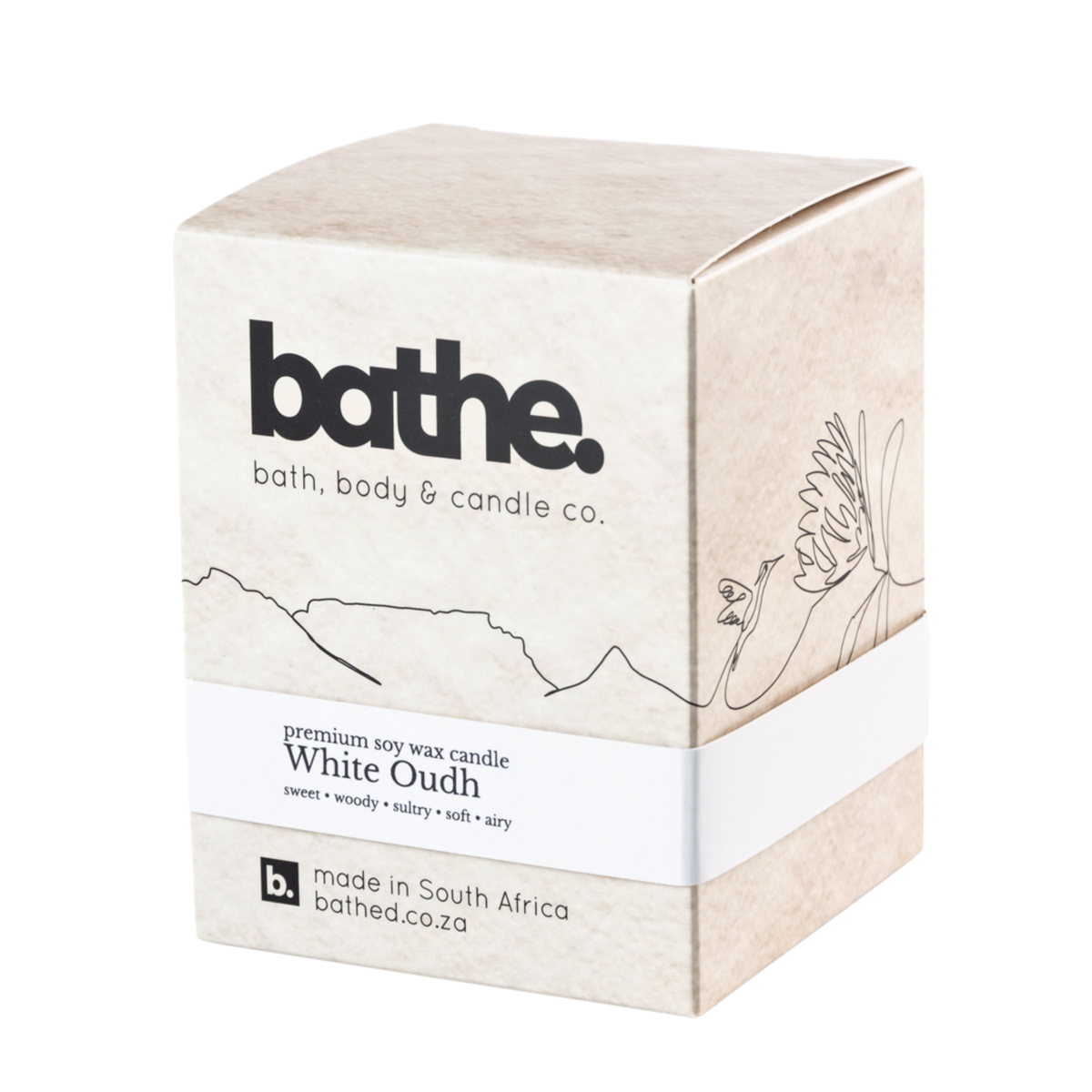 White Oudh Soy wax candle