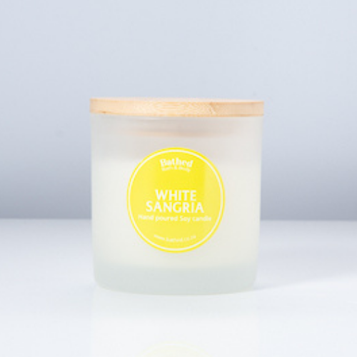 Large White Sangria Soy candle