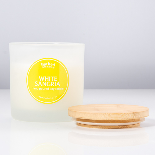 Large White Sangria Soy candle
